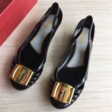 ferragamo jelly shoes original vs fake|salvatore ferragamo wide shoes.